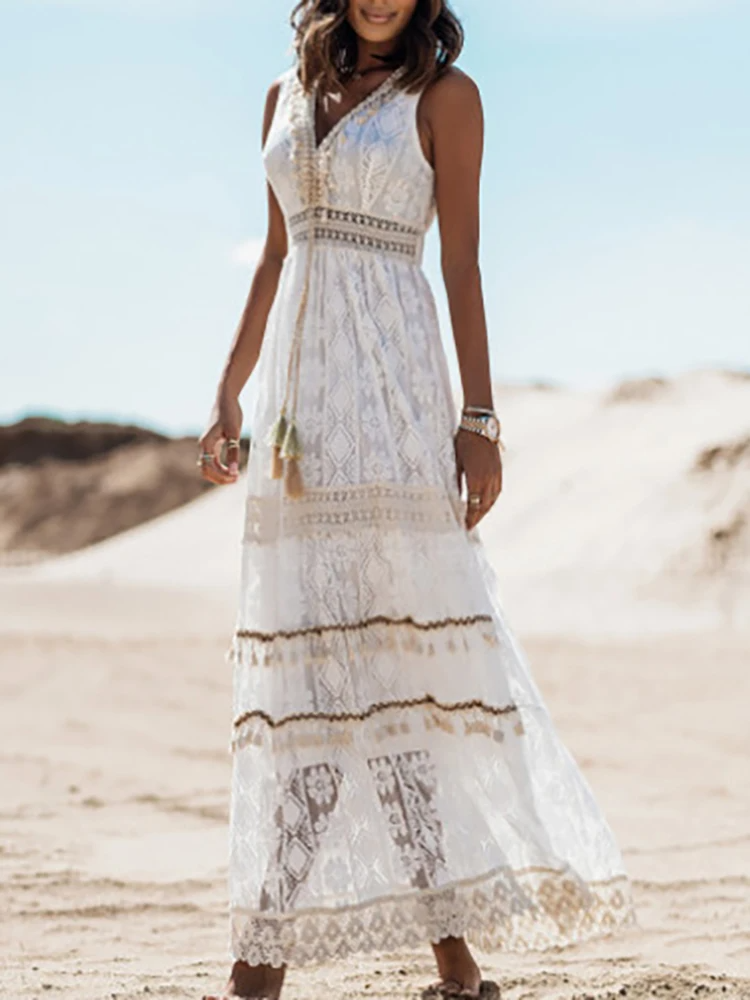 Women's Bohemian Style Summer Maxi Dress