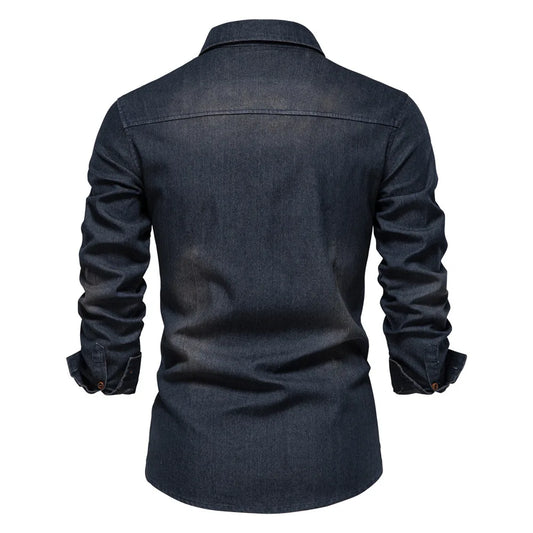 Carter | Men’s Lightweight Denim Button-Down Shirt