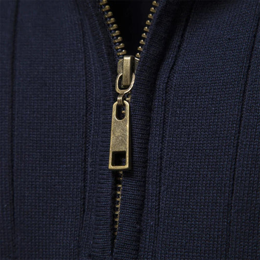 Maddox | Ribbed Zip-Neck Men’s Sweater
