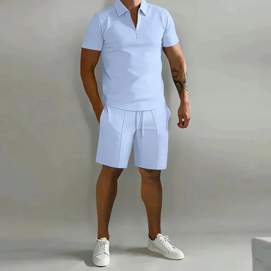 Hayes | Men’s Quarter-Zip Polo & Shorts Co-ord Set