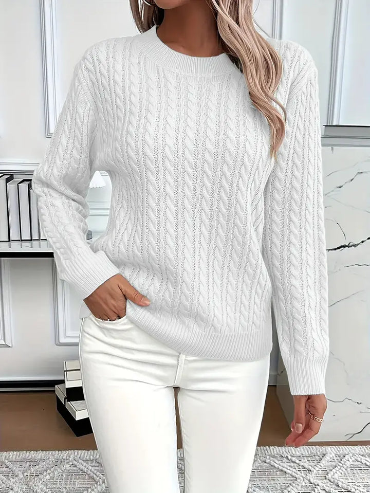 Livia | Classy Cable Knit Sweater
