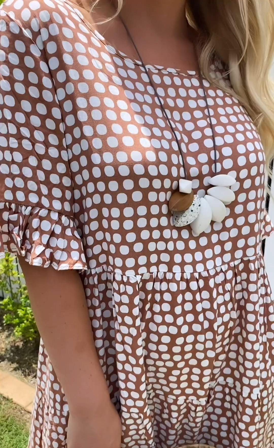 Rebecca | Casual Chic Ruffle Sleeve Midi Dress