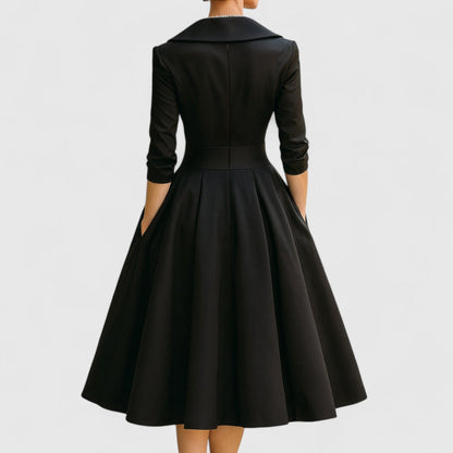Elegant Pleated Midi Dress