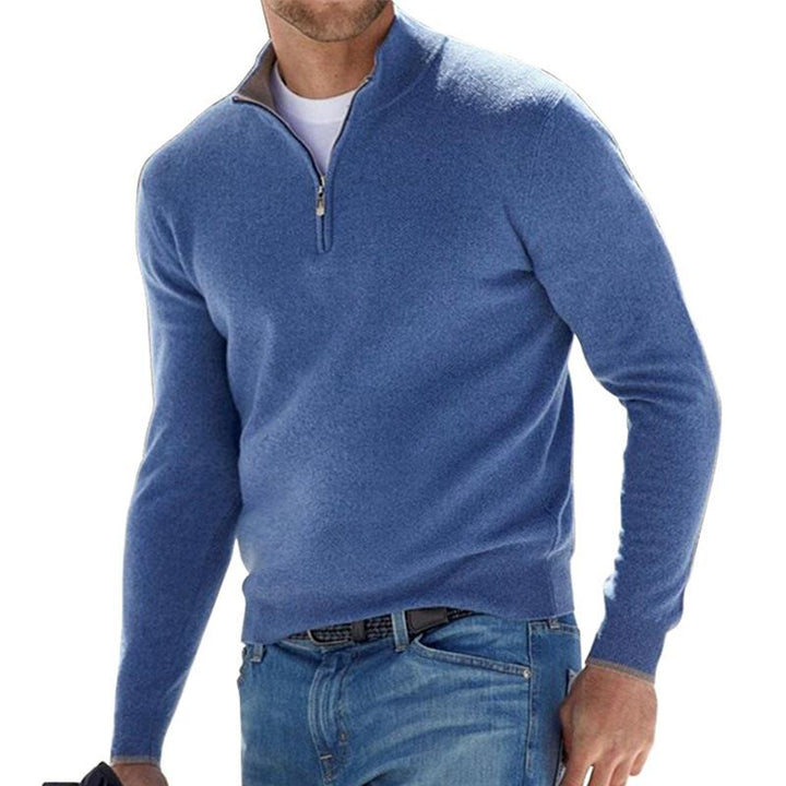 Half-Zip Men’s  Knit Pullover Sweater