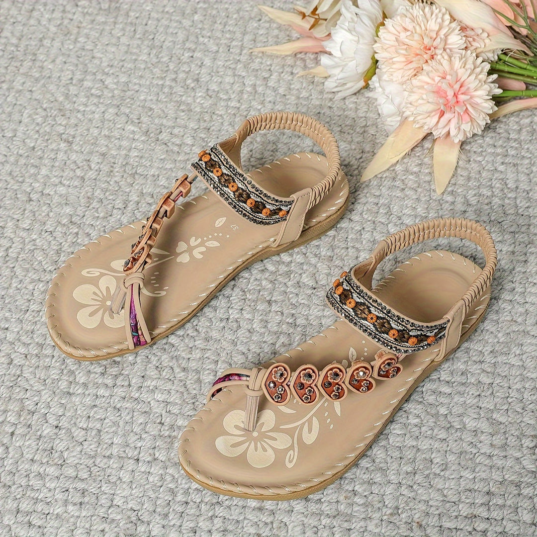 AVELINE | BEADED COMFORT SANDALS