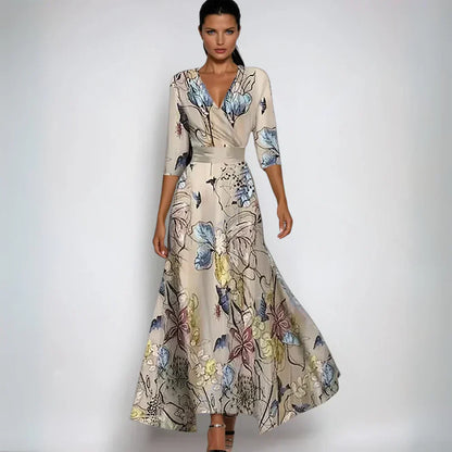 Floral Wrap Maxi Dress