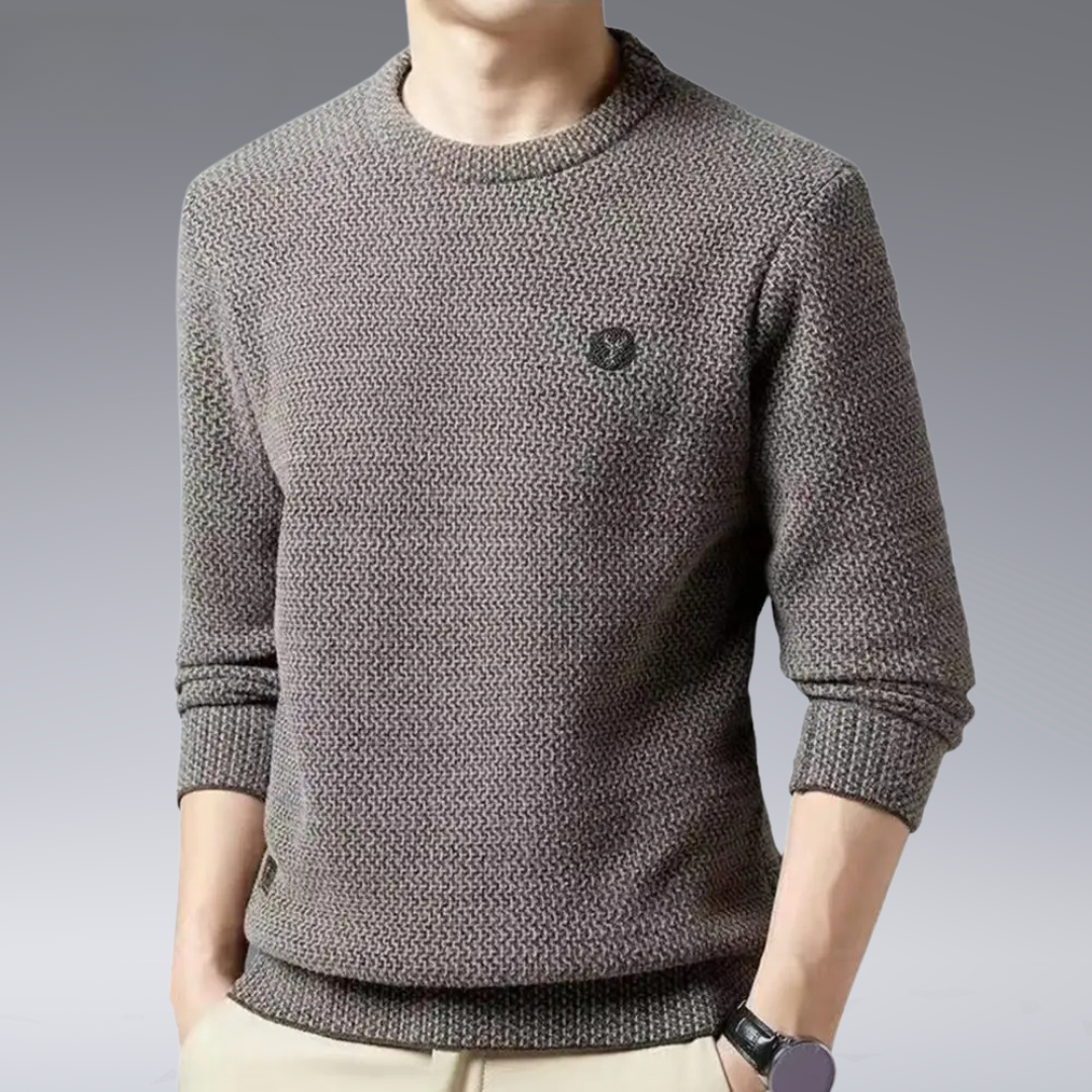 Textured Knit Men’s Sweater