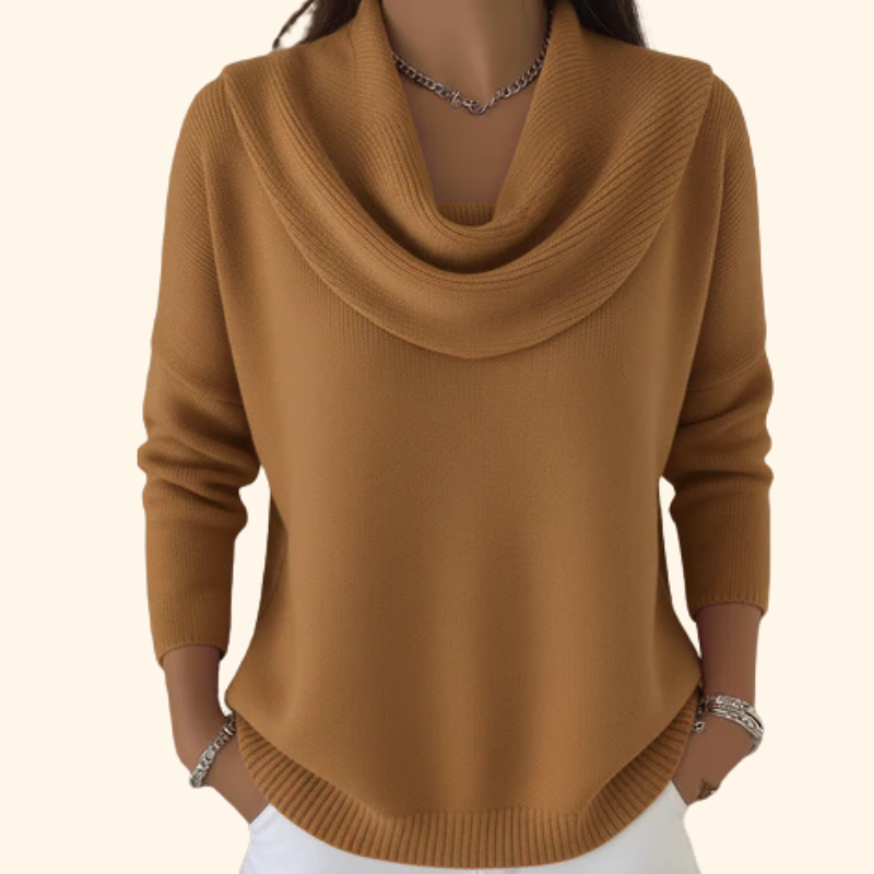 Talia | Elegant Cowl Neck Sweater