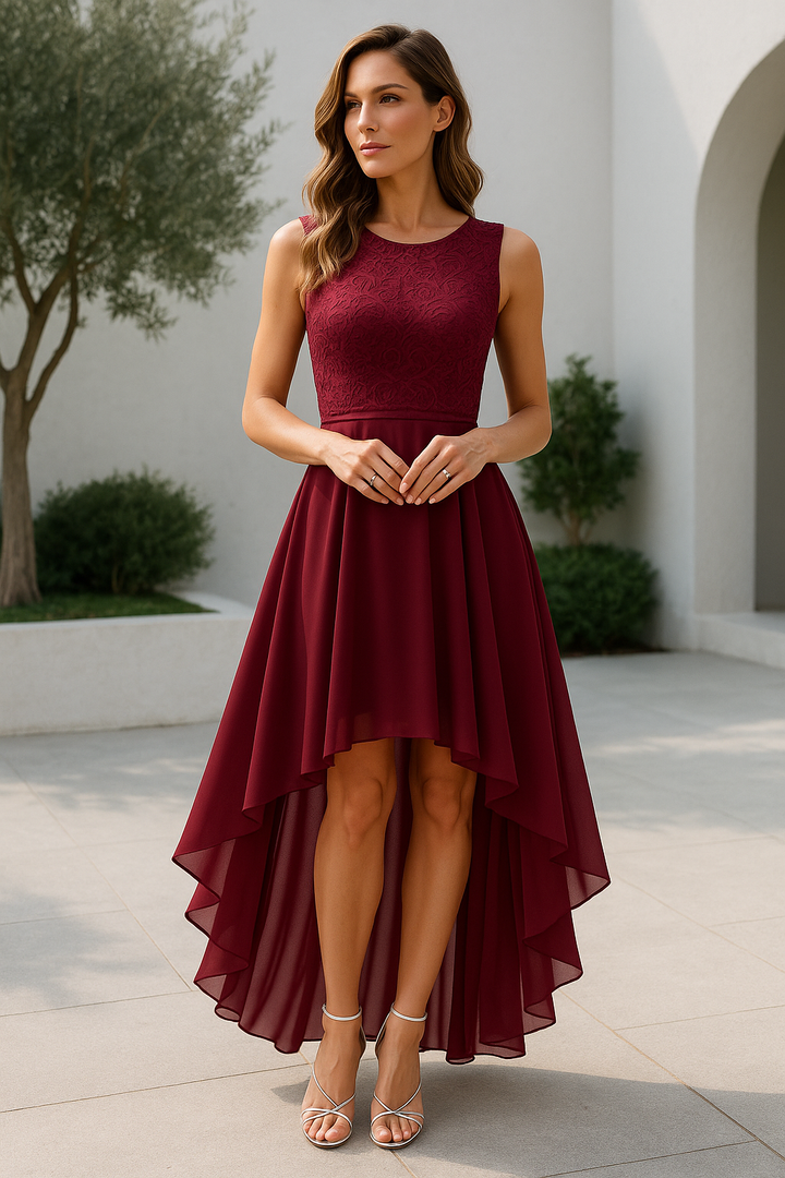 Camilla | Women’s Flowing High-Low Wedding Guest Dress