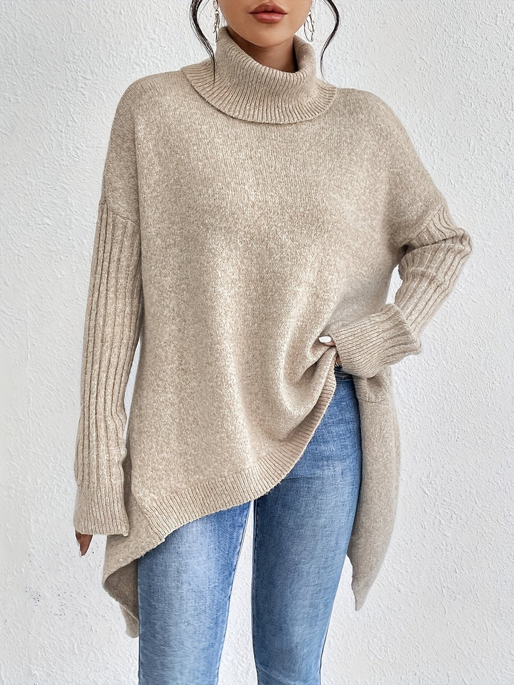 Isolde | Oversized Turtleneck Knit Sweater