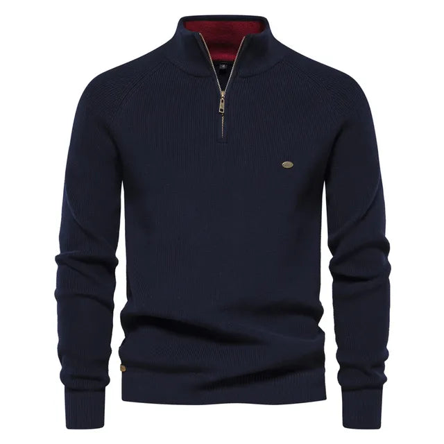 Men’s Half-Zip Knit Sweater