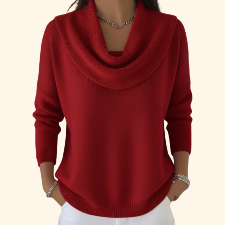 Talia | Elegant Cowl Neck Sweater