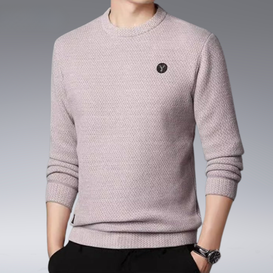 Textured Knit Men’s Sweater
