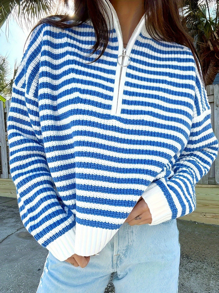 Marinne | Half-Zip Knit Pullover