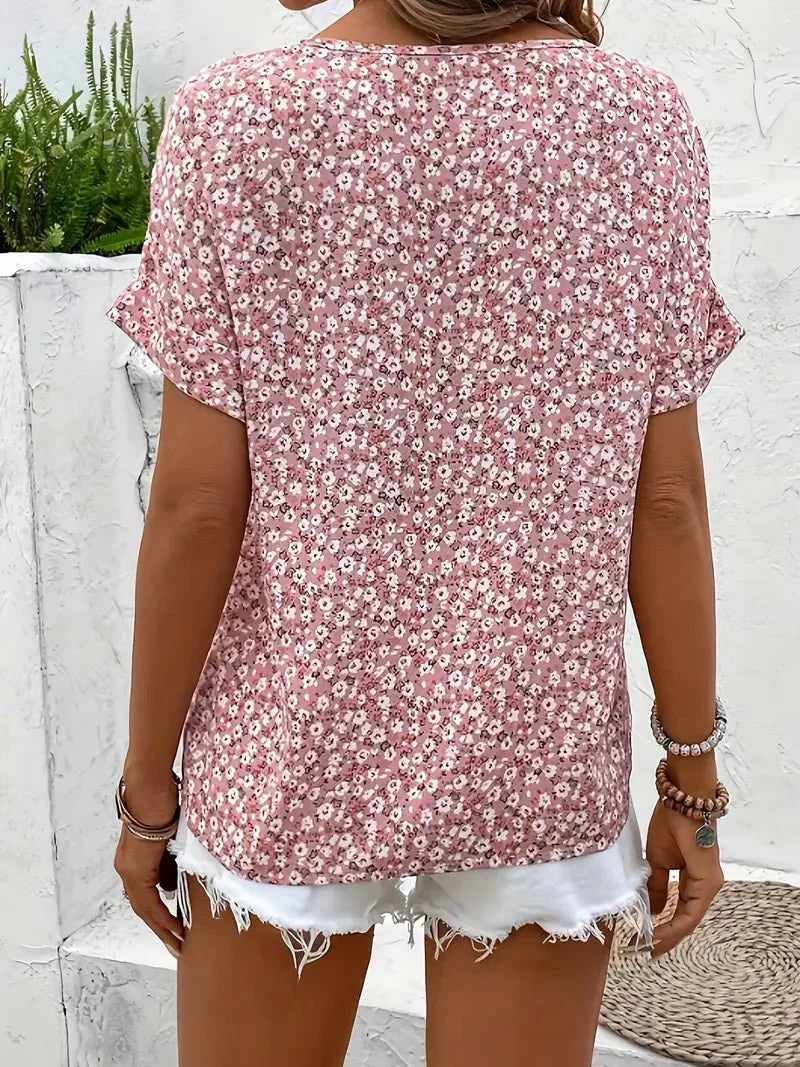 Elena | Wildflower Notch Blouse