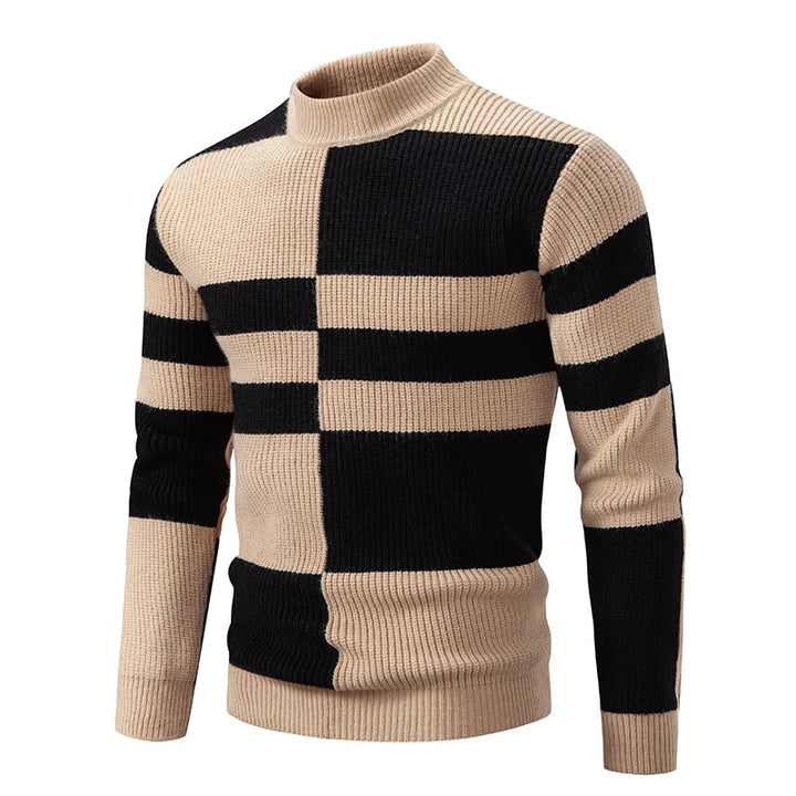 Color-Block Ribbed Sweater