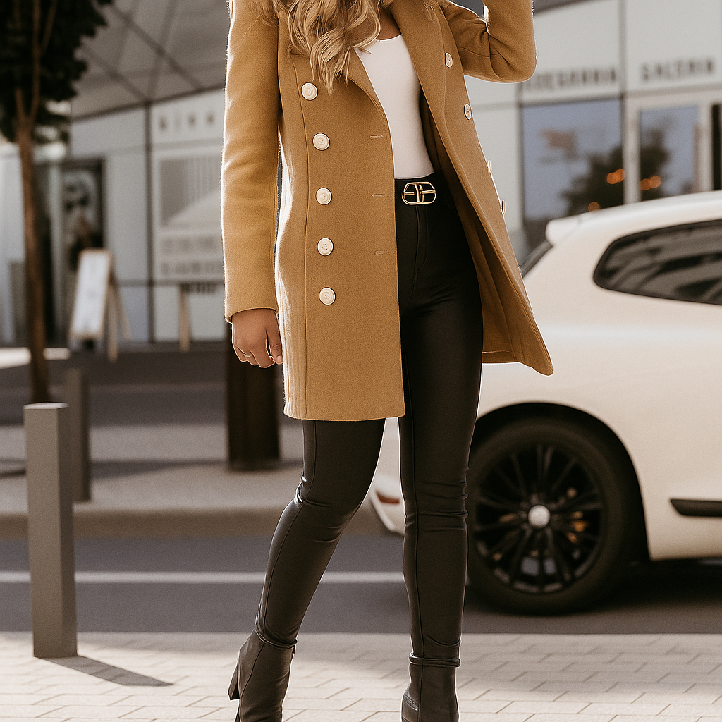 Averie | Elegant Double-Breasted Winter Coat