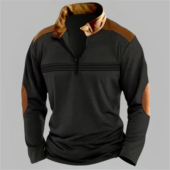 Two-Tone Half-Zip Men’s Pullover