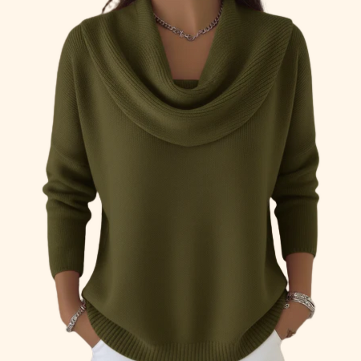 Talia | Elegant Cowl Neck Sweater