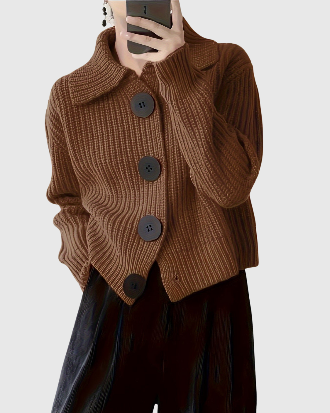 Solynrae | Cozy Button Front Cardigan