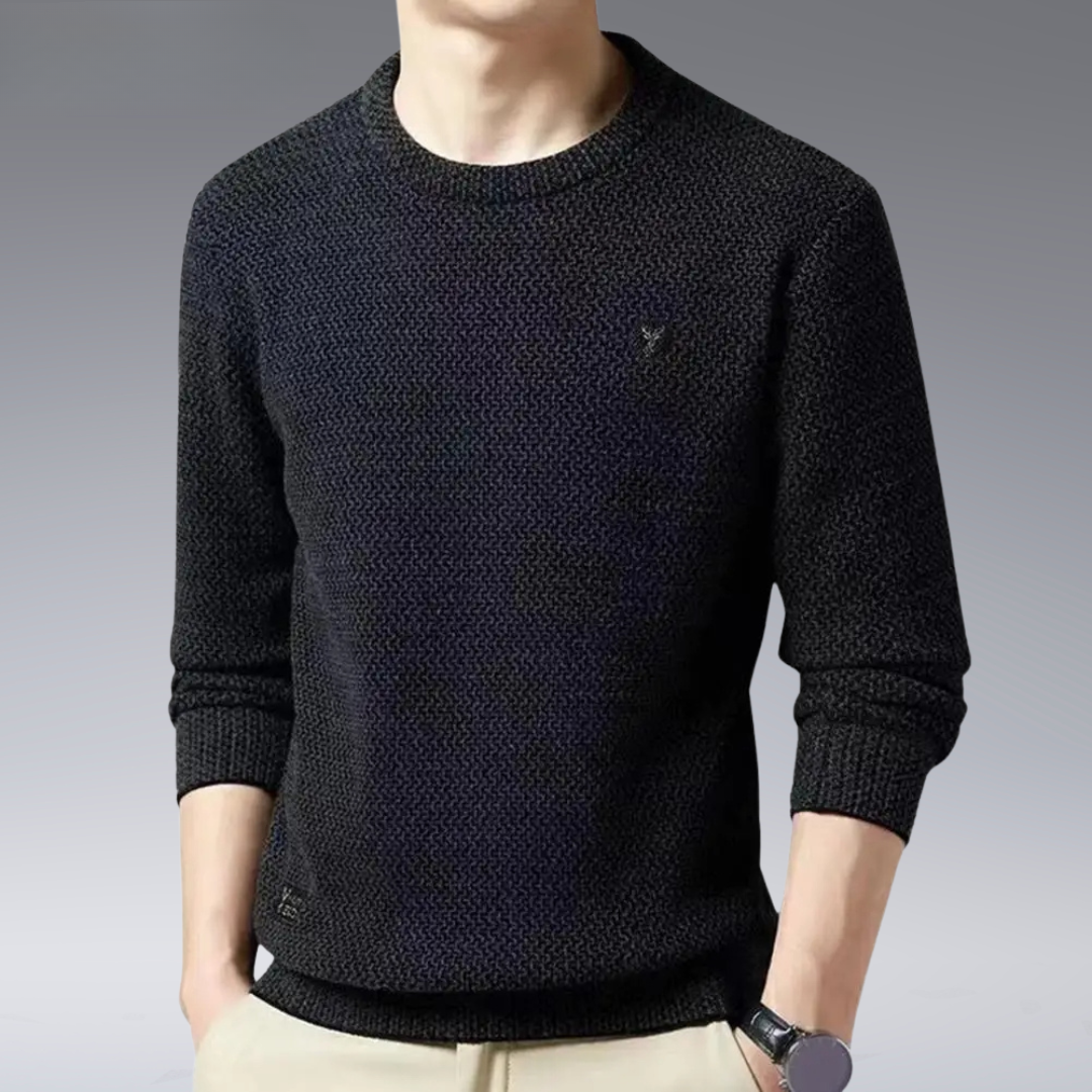 Textured Knit Men’s Sweater