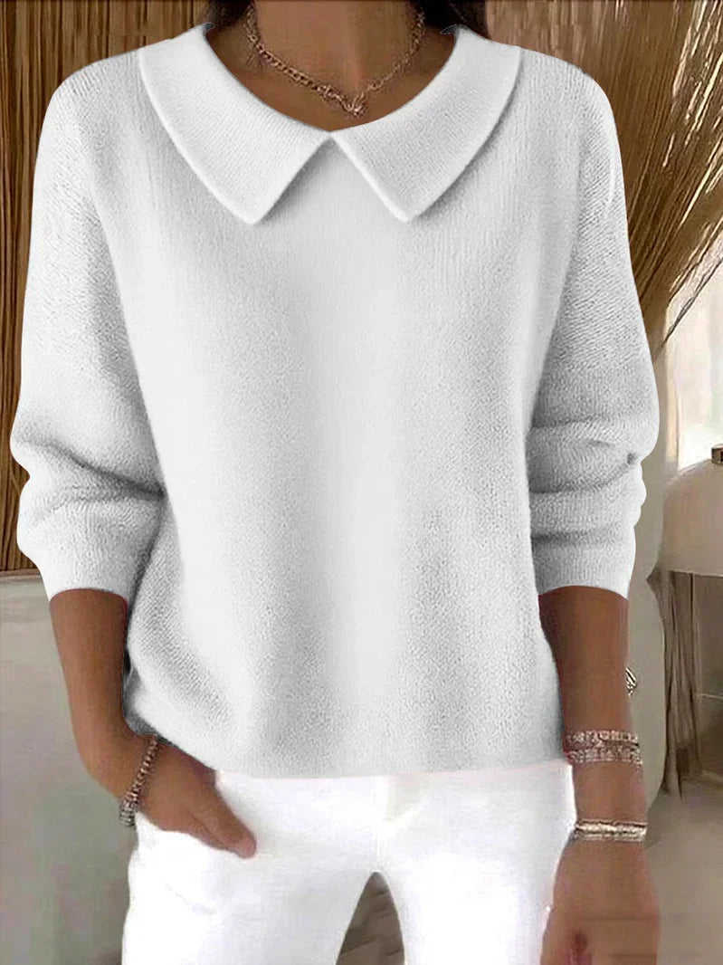 Colette | Elegant Collar Knit Sweater