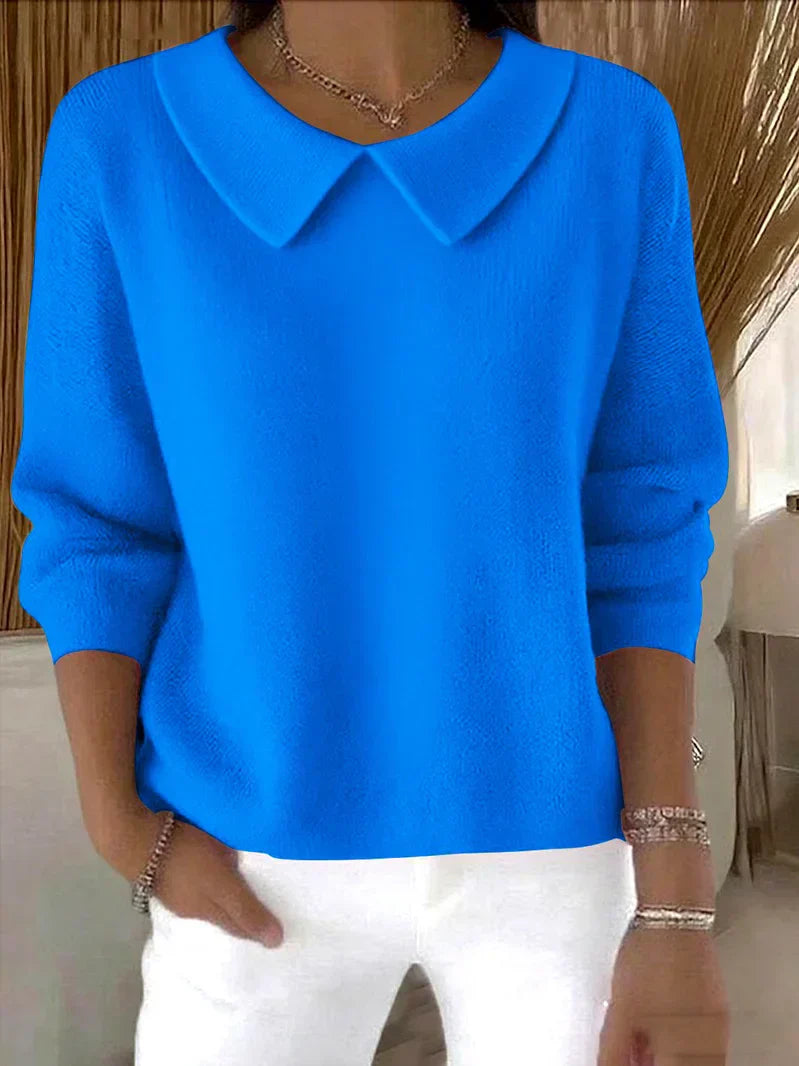 Colette | Elegant Collar Knit Sweater