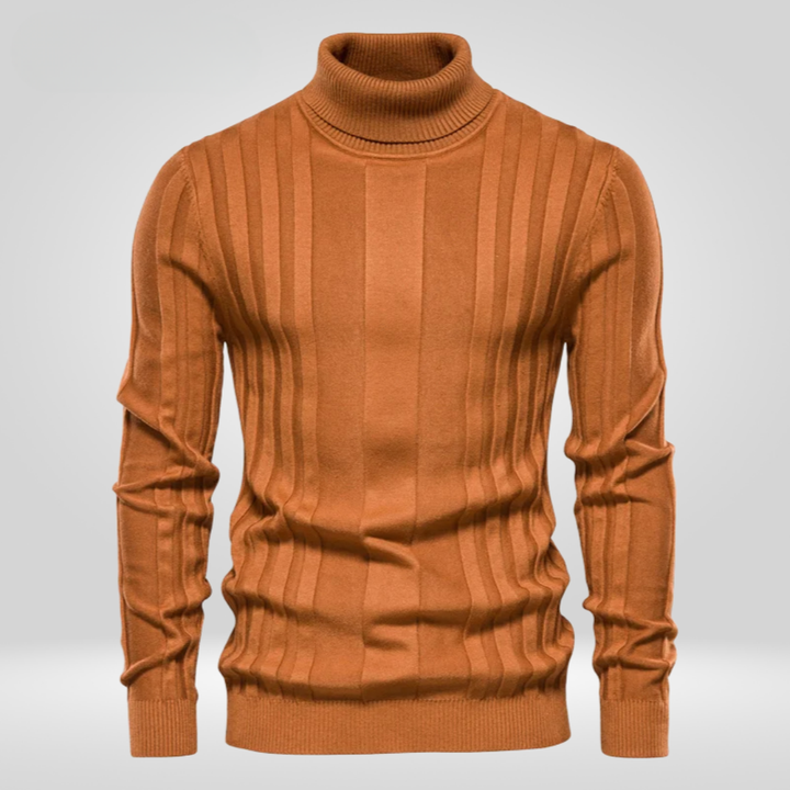 Ribbed Turtleneck Men’s Sweater