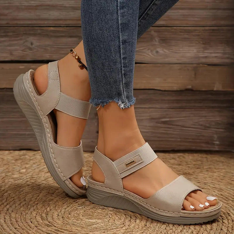 LIORA | CUSHIONED ORTHOPEDIC WEDGE SANDALS