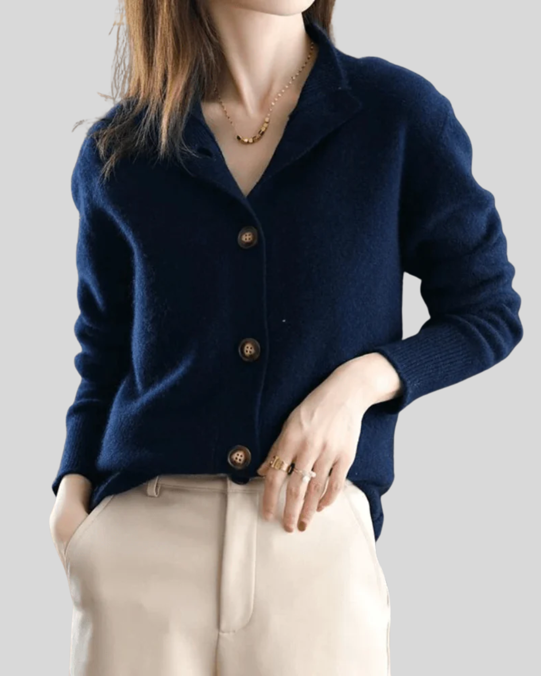 Lysandra | Soft Button-Front Knit Cardigan