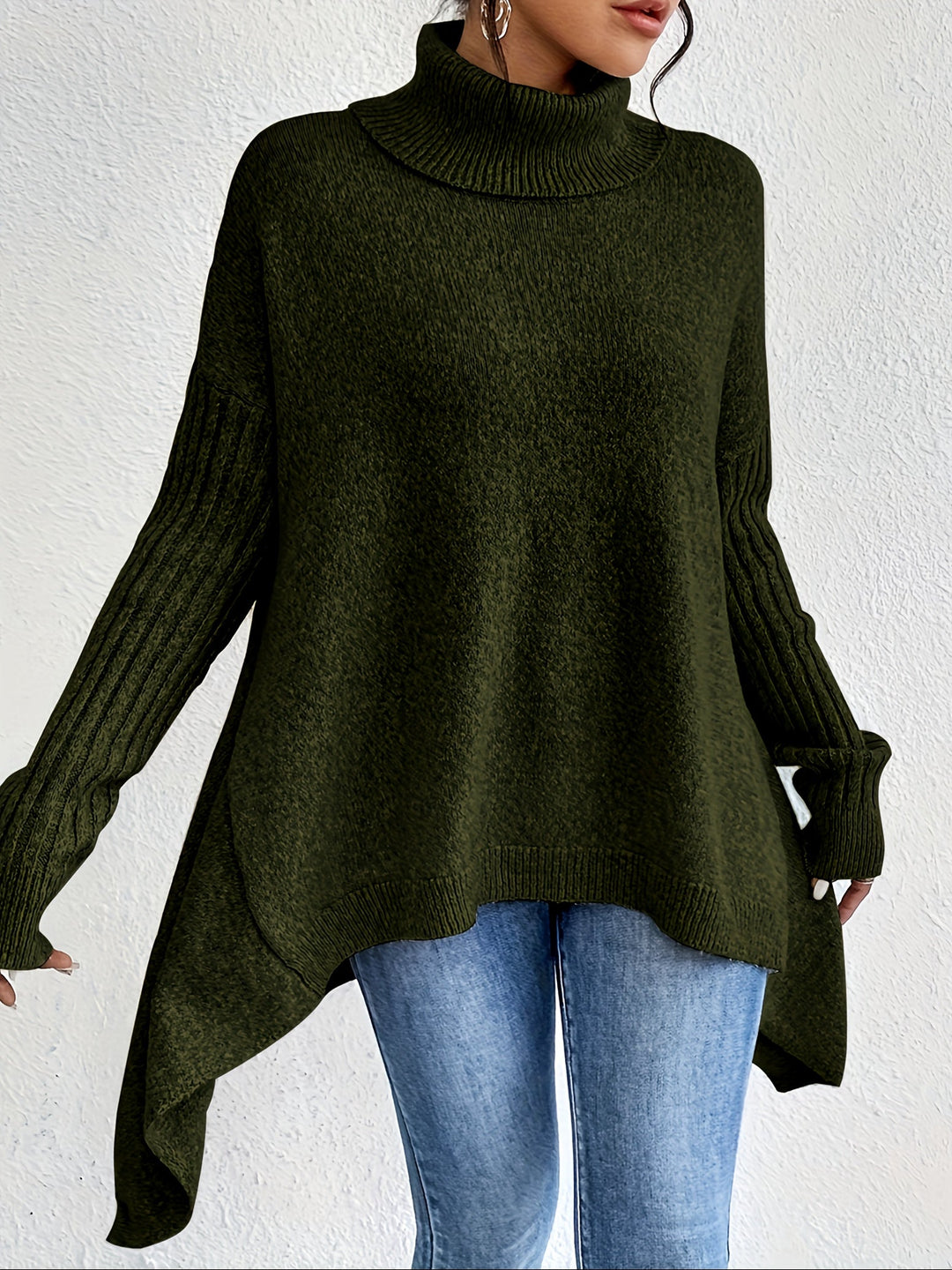 Isolde | Oversized Turtleneck Knit Sweater