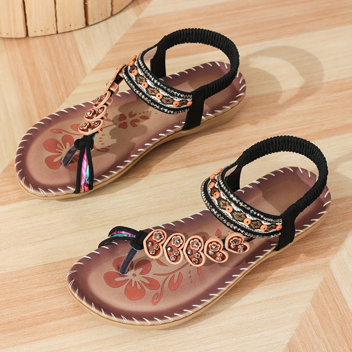 AVELINE | BEADED COMFORT SANDALS