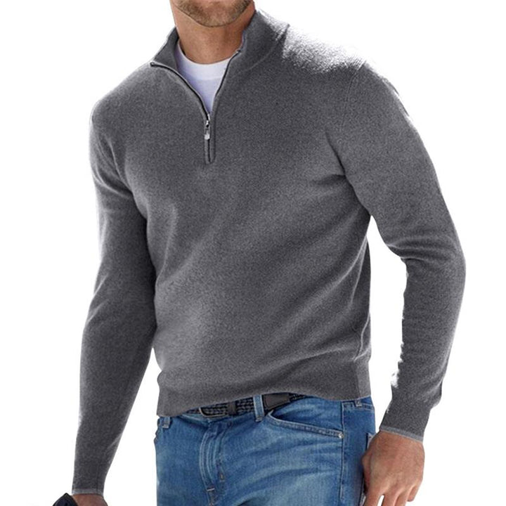 Half-Zip Men’s  Knit Pullover Sweater