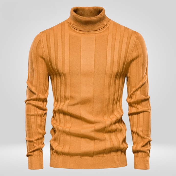 Ribbed Turtleneck Men’s Sweater