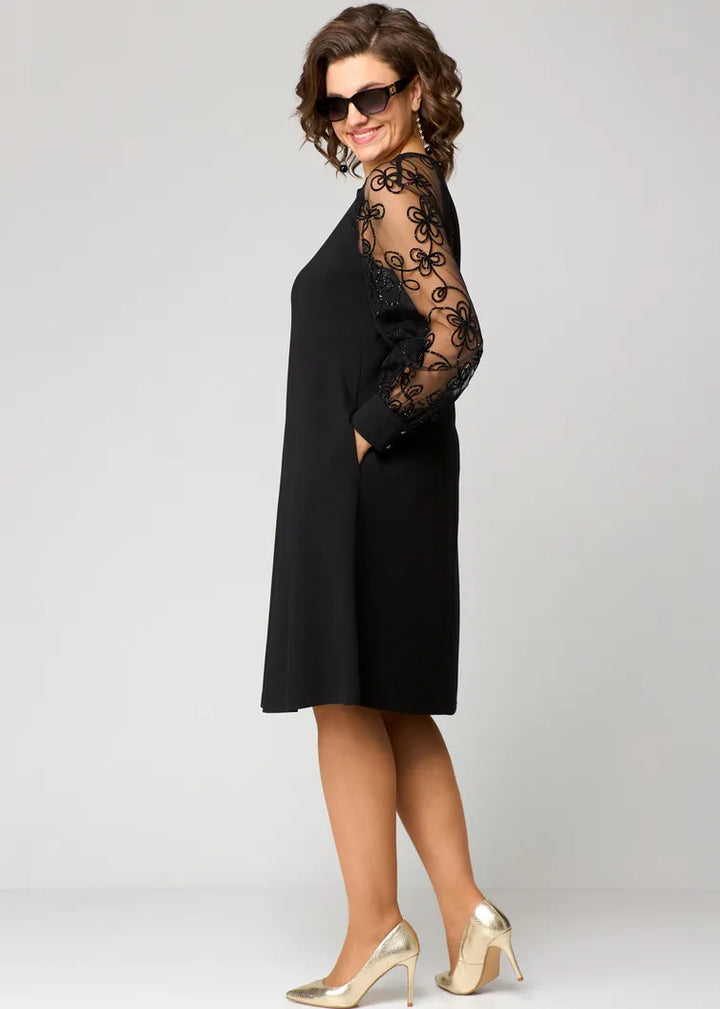 Destiny | Ttendy Lace-Sleeve Dress