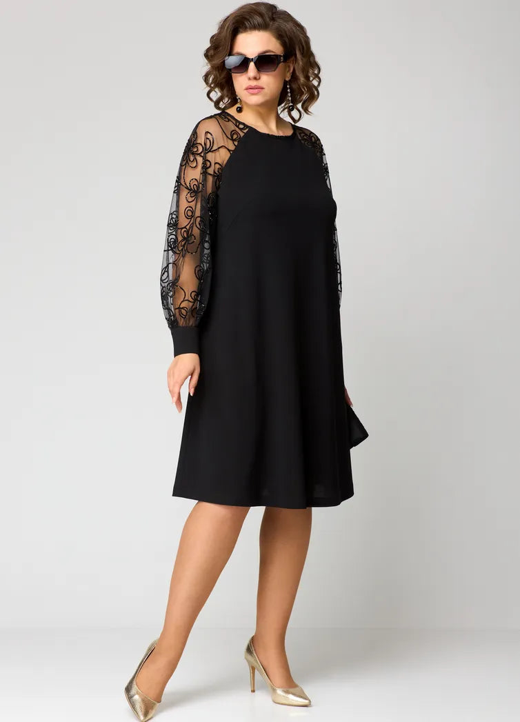 Destiny | Ttendy Lace-Sleeve Dress