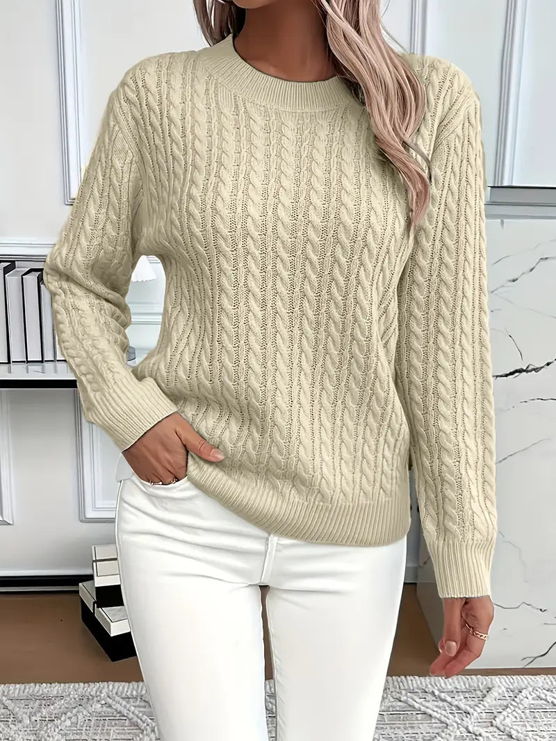 Livia | Classy Cable Knit Sweater