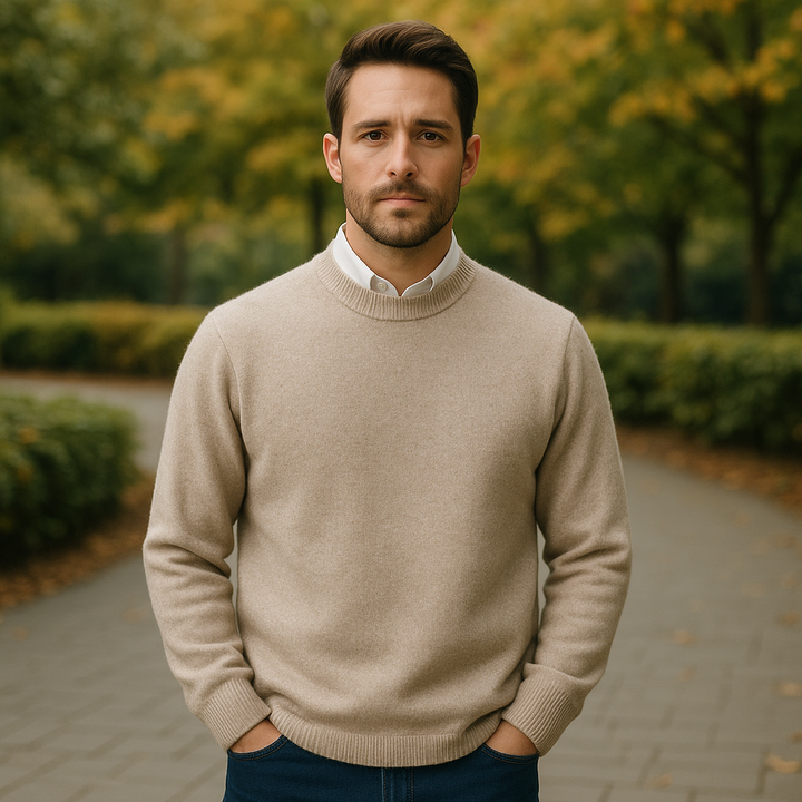 Men’s Crewneck Knit Pullover Sweater