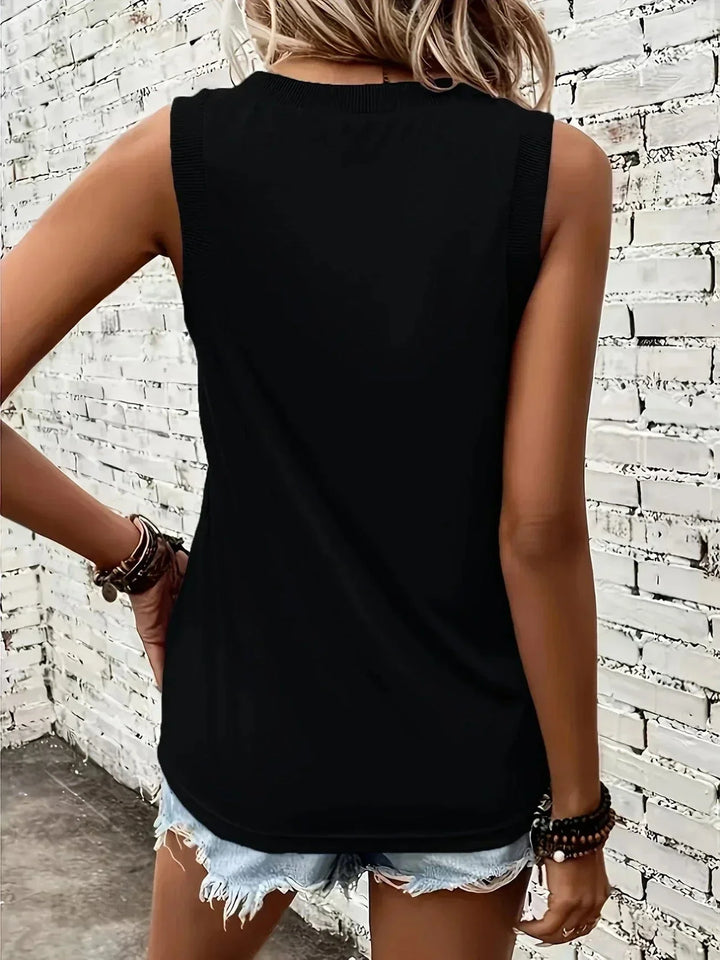 Solenya | Casual V-Neck Tank Top