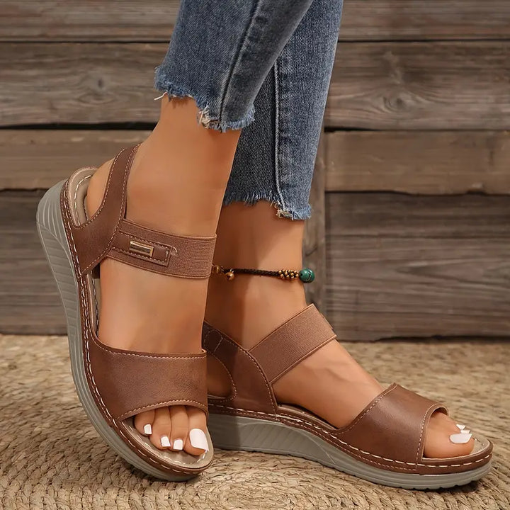 LIORA | CUSHIONED ORTHOPEDIC WEDGE SANDALS