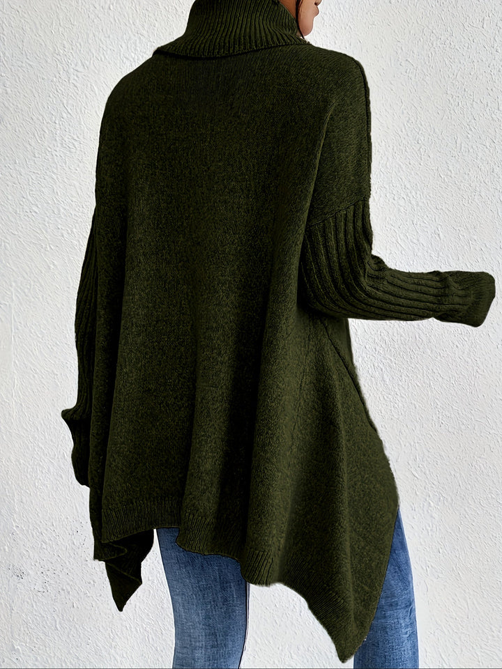 Isolde | Oversized Turtleneck Knit Sweater