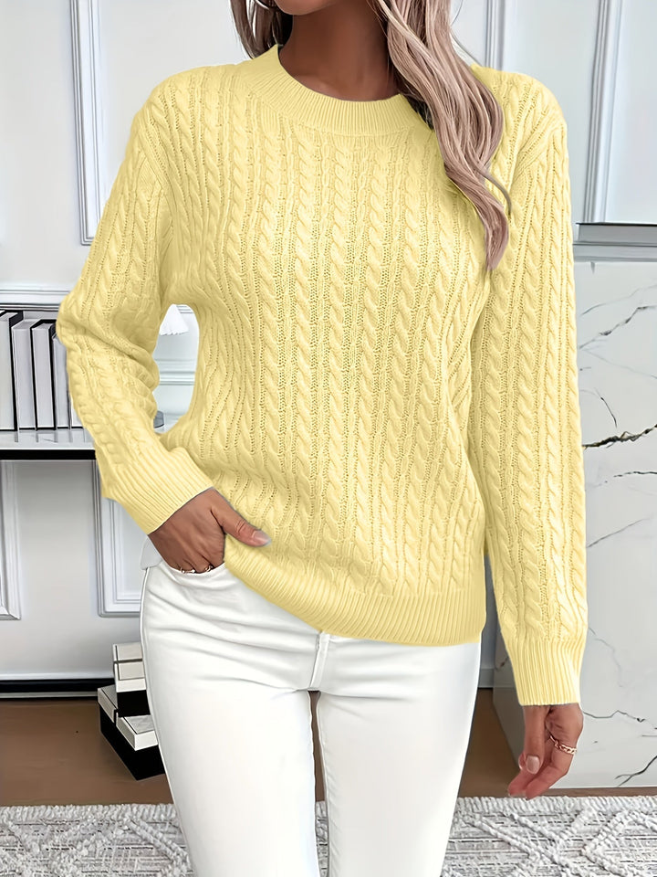 Livia | Classy Cable Knit Sweater