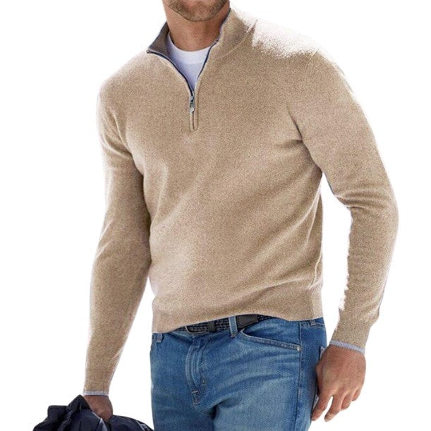 Half-Zip Men’s  Knit Pullover Sweater