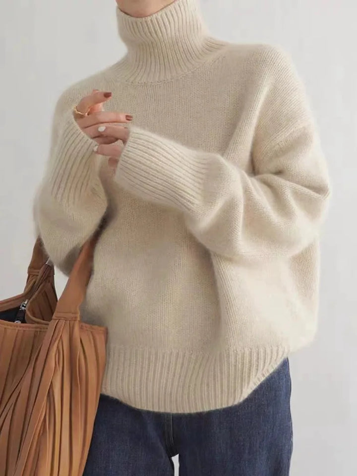 Averie | Minimalist Turtleneck Knit Sweater