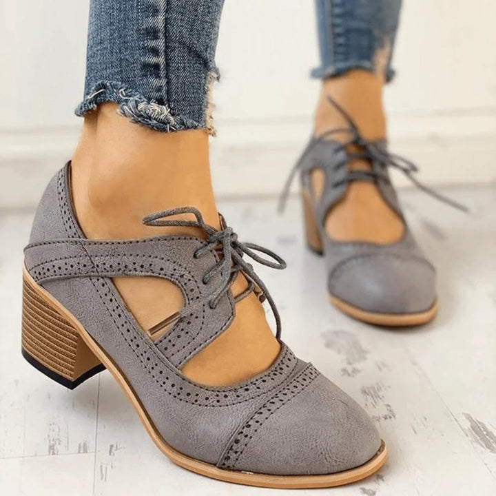 Women’s Lace-Up T-Strap Heels