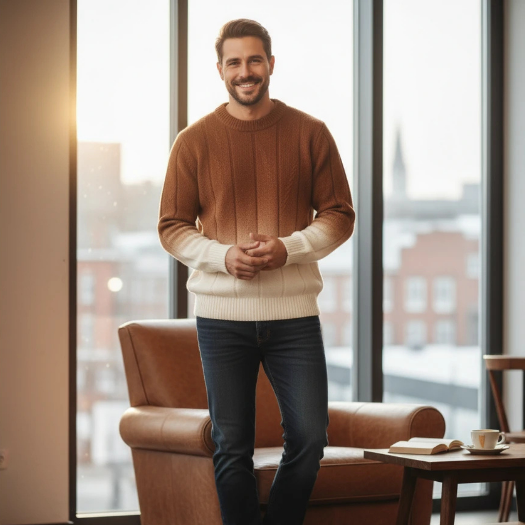 Men’s Gradient Knit Sweater