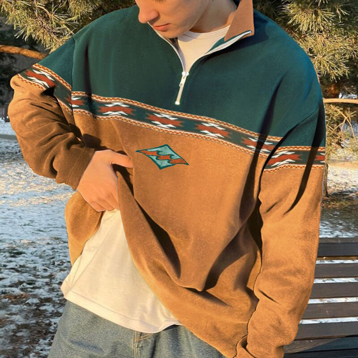 Men’s Retro Half-Zip Sweater