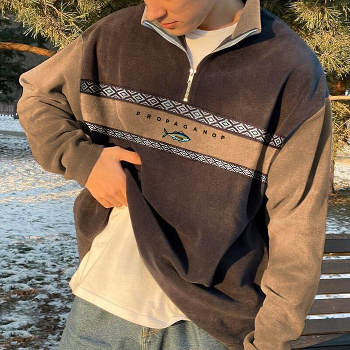 Men’s Retro Half-Zip Sweater