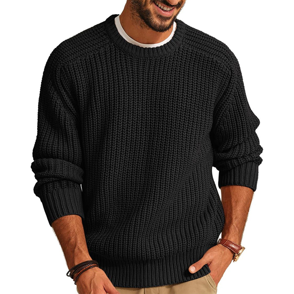 Men’s Chunky Knit Crewneck Sweater