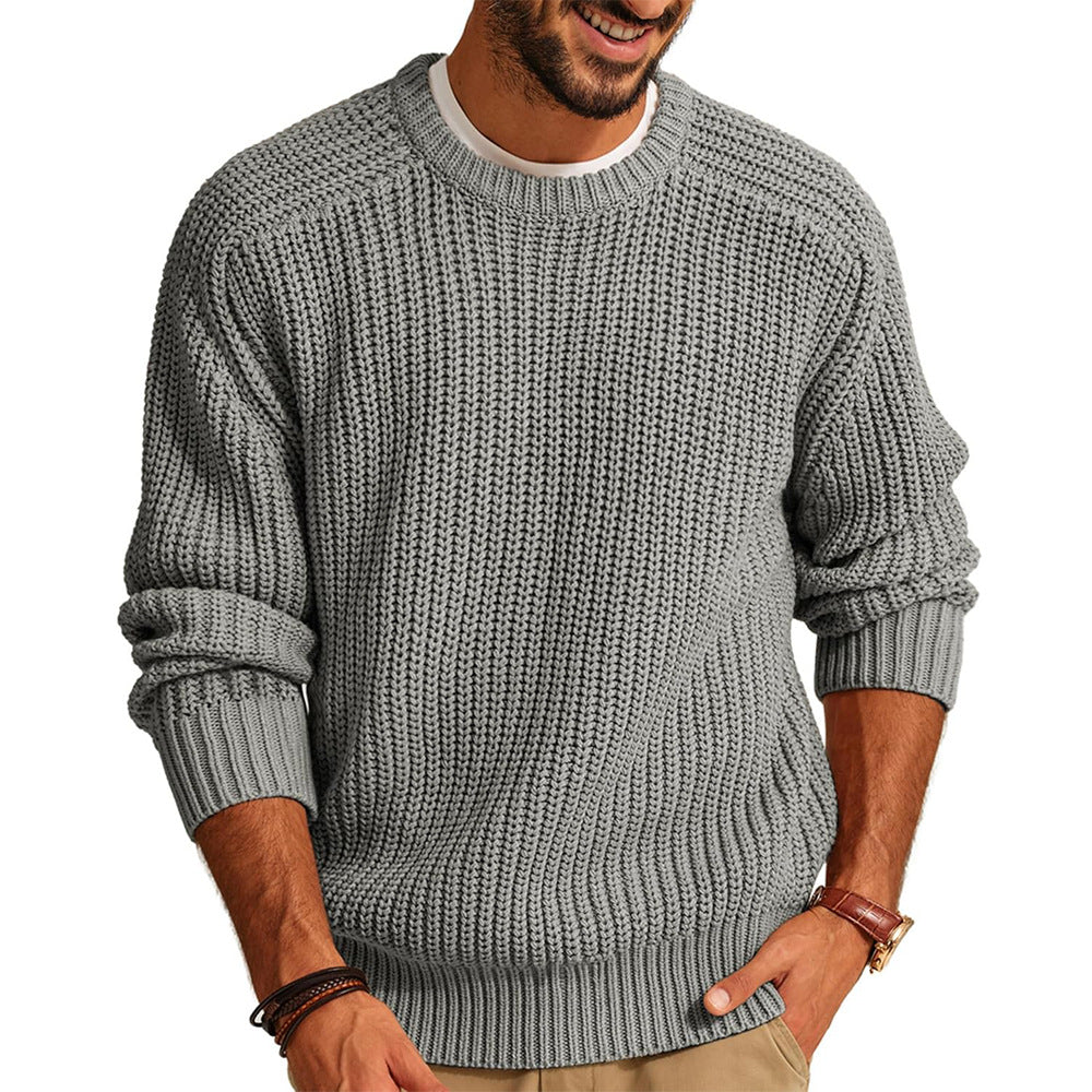 Men’s Chunky Knit Crewneck Sweater